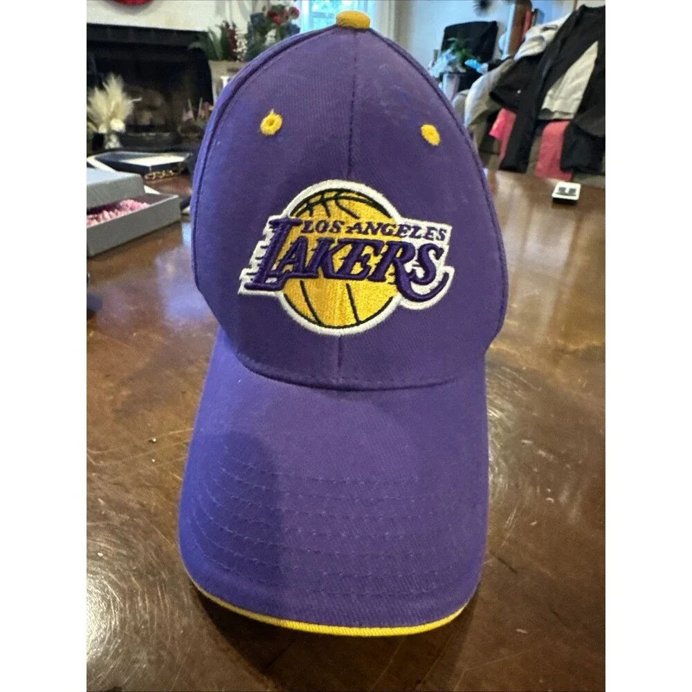 Fan Favorite Los Angeles Lakers Hat Kids Purple Adjustable NBA Basketball Cap